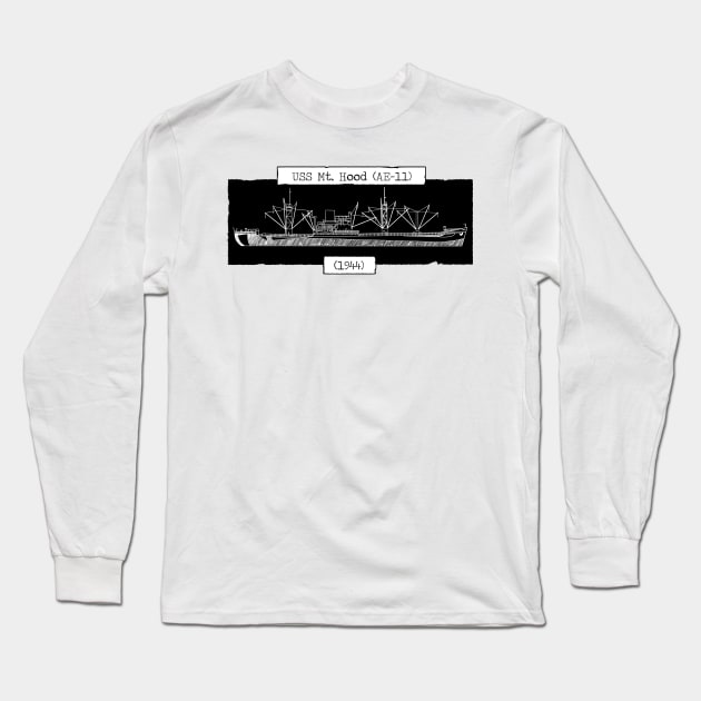 USS Mt. Hood Long Sleeve T-Shirt by dragonrise_studio